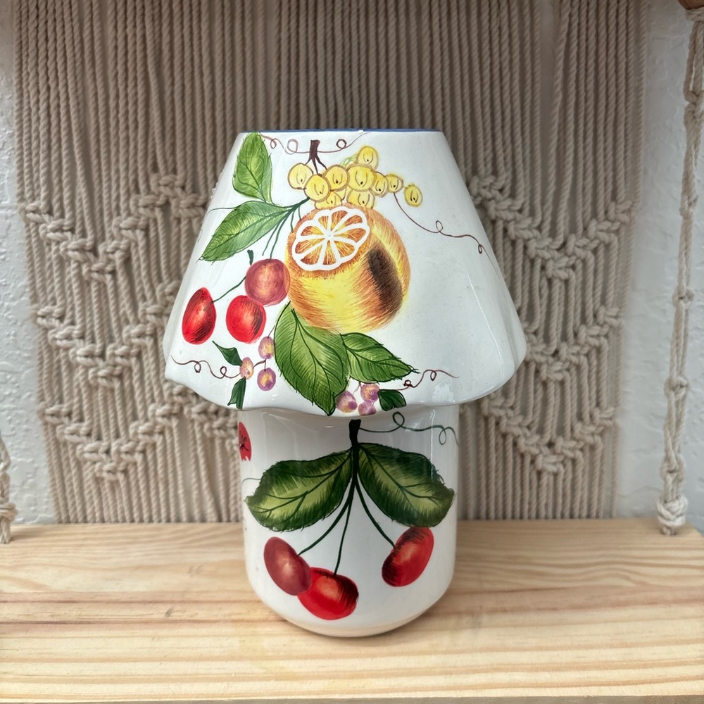 Shade and Jar Candle - Lemon & Cherry Motif